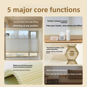 <span class=keywords><strong>Persianas</strong></span> Celulares Inalámbricas de Apertura Superior e Inferior, Día y Noche, Opacas/Con Filtro de Luz, Tipo Panal, <span class=keywords><strong>Persianas</strong></span> Celulares a Medida - Product Image 2