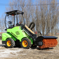Livraison gratuite 4X4 4Wd Dvier télescopique mini chargeuse sur pneus télescopique 650KG 800KG chariot élévateur à flèche télescopique pour travaux agricoles