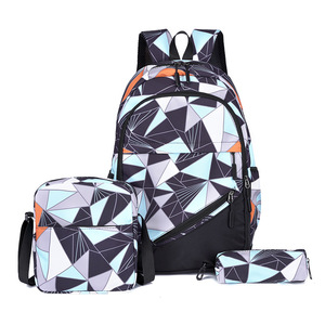 College Student Blue New Fashion Girls Flower School <b>Bag</b> Manufacturer in China - Product Image 1
