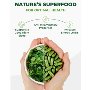 Capsules de Moringa de haute qualité, marque privée, pour soutenir la santé immunitaire, stimuler l'énergie et favoriser la santé des cheveux et de la peau. - Product Image 6