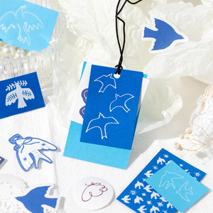 110 feuilles/boîte Matériel Papier Blooming in the Sun Série Manuel littéraire Matériel de bricolage Soulignement décoratif - Product Image 2