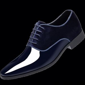 Chaussures de ville de luxe haut de gamme pour homme, carrées, légères, basses, en daim britannique et cuir PU respirant, pour mariage, marié et soirée - Product Image 4