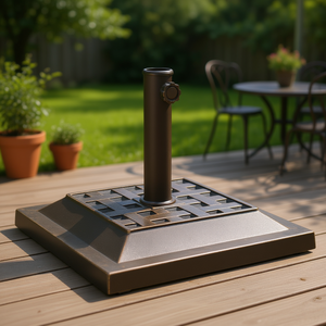 Base para Sombrilla D0100HHHTSJ de 26.5 Libras con Incrustaciones Decorativas de Poliresina para Muebles de Patio y Exteriores - Product Image 2