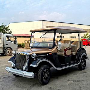 Auto Clásico Eléctrico Retro de Alto Rendimiento, 4 Ruedas, 8 Asientos, Batería de Litio, Certificado CE, 2 Años de Garantía, Ideal para Resorts - Product Image 1