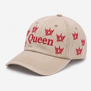 Casquette de baseball en jean délavé à 6 panneaux avec logo personnalisé, visière plate, broderie plate, réglable, pour le sport, vente en gros, fabricant en vrac - Product Image 1