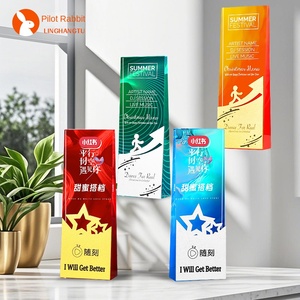 Placa de medalla de trofeo de cristal personalizada para empleados sobresalientes Campeones de competencia Empresa Jubilados Compañía de seguros - Product Image 5