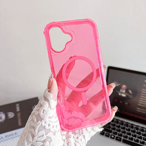 Funda Transparente <span class=keywords><strong>para</strong></span> Teléfono con Purpurina 3 en 1 de TPU+PC <span class=keywords><strong>para</strong></span> <span class=keywords><strong>iPhone</strong></span> <span class=keywords><strong>11</strong></span> 12 13 14 15 16 Pro Max, Carga Inalámbrica, Magnética, Antigolpes, Brillante - Product Image 6