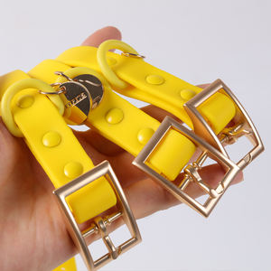 Okeypets-<span class=keywords><strong>Collar</strong></span> de perro con revestimiento de PVC, de goma, ajustable, multicolor, impermeable - Product Image 3