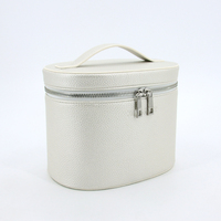 Grande Boîte Cadeau Personnalisée Rose en Cuir pour Trousse de Maquillage