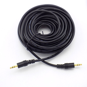 Fabrika fiyat 1 m 2 m 3 m 5 m 3.5mm AUX YARDıMCı KORDON Erkek <span class=keywords><strong>Stereo</strong></span> Ses kablo Altın kaplama - Product Image 1