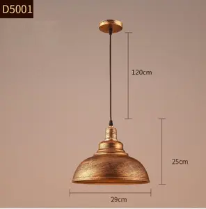 E27 Industrielle rustikale Pendel leuchte Retro Lampen sockel Eisen Hängelampe für Küche Wohn leuchten Kronleuchter & Pendel leuchte