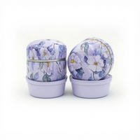 Boîtes de rangement mini portables en gros, boîtes à bougies, boîtes à thé, contenants pour collations, café, bonbons, petits pots scellés, emballages en étain, articles de thé