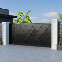 Fabrieks prijs moderne aluminiumlegering elektrische hoofdingang schuifpoort met cantilever ontwerp voor huizen