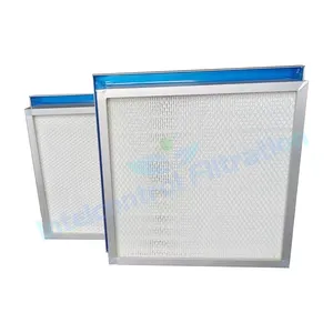 Filtre à air Hepa et ULPA H12 H13 H14 U15 pour salles blanches Mini filtre à boîte à plis en papier synthétique