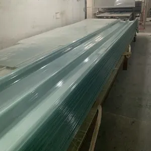 Factory supplying translucent uv protect Steel structure roof tile FRP fiberglass plastic clear roofing sheets for factory