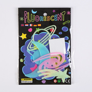 3D 어린이용 탈부착 가능 야광 달 별 스티커, 어둠 속에서 빛나는 데칼 스티커, 아이 방 거실 집 꾸미기 - Product Image 4