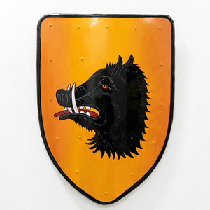 Bouclier décoratif Black Wolf Knight, bouclier de croisé prêt pour le combat - Product Image 1