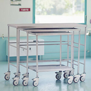 의료용 3 층 모바일 약물 카트 병원 및 클리닉 보관 카트 조정 가능한 선반 - Product Image 6