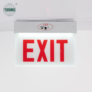 Señal de Salida de Emergencia LED SAIDA con Borde Luminoso, Múltiples Métodos de Instalación, Certificación de 3 Horas, Luz de Salida SAIDA - Product Image 3