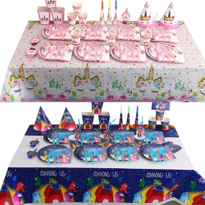 Isposable-<span class=keywords><strong>Mantel</strong></span> rectangular desechable de dibujos animados para niños, vestido de fiesta de <span class=keywords><strong>cumpleaños</strong></span> - Product Image 4