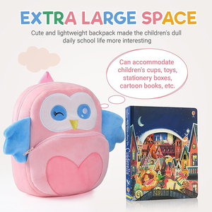 Mini <span class=keywords><strong>mochila</strong></span> U925 personalizada de dibujos animados para niños pequeños, <span class=keywords><strong>mochila</strong></span> de <span class=keywords><strong>animales</strong></span> de felpa, mochilas escolares para guardería, niños, bebés, jardín de infantes, Viajes - Product Image 5