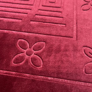 Semplice rouge epais tapis de culte leger antiderapant facile a entretenir tapis de culte pour <span class=keywords><strong>les</strong></span> activites de pelerinage - Product Image 2
