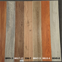 Revêtement de sol en vinyle SPC 6mm 5mm Cliquez sur le placage de bois SPC Matériau en PVC pour une utilisation en appartement Solution de conception graphique