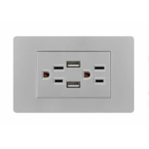 Chúng tôi tiêu chuẩn tường ổ cắm với USB và Loại C 3.1A cổng, PC Bảng điều chỉnh Mỹ Ổ cắm điện, cho văn phòng nhà khách sạn đổi mới - Product Image 2