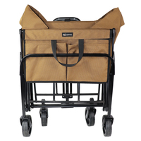 Chariot pliable robuste pour le jardin, le camping, les courses et la plage, avec roues
