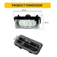 2 pièces Canbus pour TOYOTA Rav4 19-23, Alphard Vellfire AGH30/35 série 30, Avalon 2015-22, éclairage de plaque d'immatriculation LED pour voiture, blanc