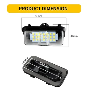 2 Luces LED Blancas para Matrícula de Coche, Canbus para <span class=keywords><strong>TOYOTA</strong></span> <span class=keywords><strong>Rav4</strong></span> 19-23, Alphard Vellfire AGH30/35 Serie 30, Avalon 2015-22 - Product Image 2
