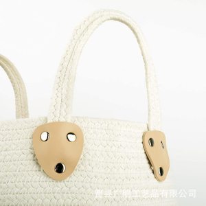 Woven Storage <b>Basket</b> Rectangle <b>Foldable</b> With Handle Khaki Color Clothing Organizer - Product Image 1