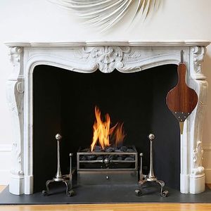 Souffler — cloche <span class=keywords><strong>de</strong></span> <span class=keywords><strong>feu</strong></span> en <span class=keywords><strong>bois</strong></span> et cuir, antique, montante - Product Image 5