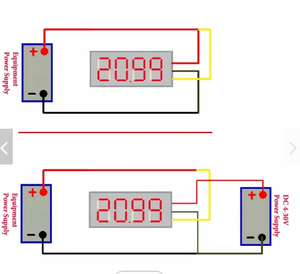 Mini écran numérique LED 0.36 pouces 4 Bits DC0-100V voltmètre panneau <span class=keywords><strong>3</strong></span> fils Volt voltmètre testeur détecteur pour voiture - Product Image 5