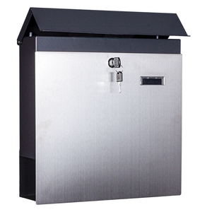 Boîte <span class=keywords><strong>aux</strong></span> <span class=keywords><strong>lettres</strong></span> murale en acier galvanisé avec revêtement en poudre, porte-journaux - Product Image 4