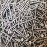 DOJA INDUSTRIAL TX30 Star-Head Galvanized Beton Screw-Custom Thread Size 72mm Length Zinc-Cut Steel Pegless for Window Guard