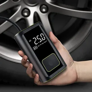 LED Light Rechargeable Car Air Compressor With Power Bank Tire Inflator And Tire Pressure Monitor