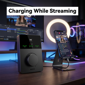 Interface audio MIDIPlus TITAN Q3 24 bits/192 kHz 6 entrées 4 sorties <span class=keywords><strong>Carte</strong></span> <span class=keywords><strong>son</strong></span> externe <span class=keywords><strong>USB</strong></span> professionnelle avec OTG-iMAX Plage dynamique 140 dB - Product Image 1