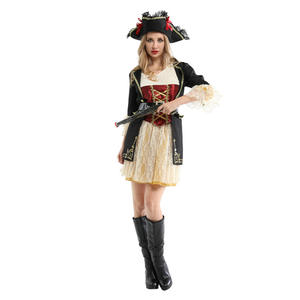 Costumes de <span class=keywords><strong>pirate</strong></span> pour adultes pour Halloween, déguisement féminin avec ceinture, chapeau et accessoires, jeu de rôle, déguisement de <span class=keywords><strong>pirate</strong></span> - Product Image 6