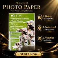 Papel Fotográfico Brillante de una Cara con Revestimiento para Impresión de Alta Resolución, para Impresoras Comerciales y de Oficina OEM