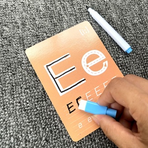 Nuove Carte Flash Cancellabili per Bambini, Carte per Alfabeto, Lettura, Scrittura, Ortografia, Apprendimento dei Numeri, Scrivibile e Cancellabile - Product Image 4