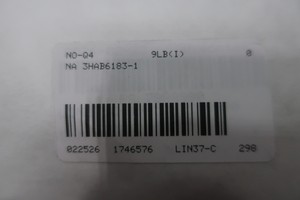 3HAB6183-1 สายรัดสายเคเบิลแขนหุ่นยนต์ส่วนบน PLC - Product Image 1
