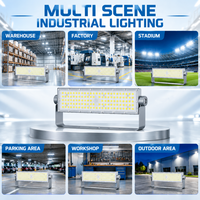 Projecteurs LED ultra-minces en aluminium moulé sous pression 100W pour façade de panneau publicitaire commercial