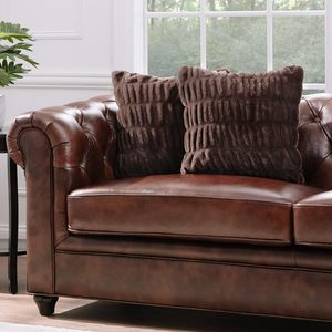 Faux Fur Plush Decorative Throw Pillow Covers Ruched Soft Polyester <strong>Cushion</strong> <strong>for</strong> <strong>Sofa</strong> Couch Bedroom Home Use - Product Image 2