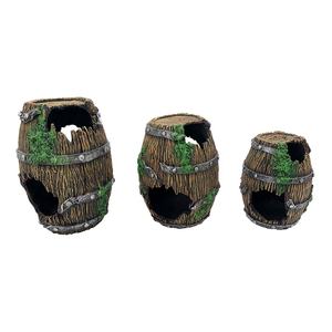 2023 <span class=keywords><strong>New</strong></span> Aquarien Dekoration Ornamente Simulation Harz Handwerk faulen Weinfass Fisch versteckt Höhle - Product Image 6