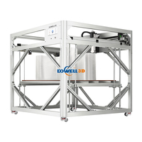 Printer 3D Skala Besar 1600*1600*1200mm, Ekstrusi Aliran Tinggi, Pengumpanan Otomatis, Printer 3D Granul/Partikel Industri
