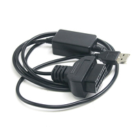 Câble adaptateur OBD J1962 USB 5V vers 12V, câble d'alimentation OBDII pour diagnostic automobile, convertisseur GPS, 100 cm