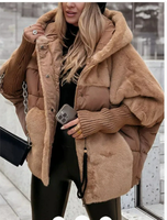 Manteau en polaire polyester ample et décontracté pour femme, style vintage, collection automne/hiver, nouvelle tendance 2026 - Meilleures ventes
