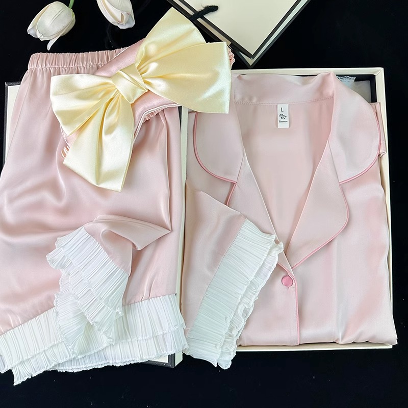 Tè dolce a maniche corte rosa