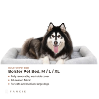 Canapé-lit rectangulaire pour animaux de compagnie, housse amovible lavable, base antidérapante, résistant à l'eau, toutes saisons, pour chiens et chats de taille moyenne/grande - OEM/ODM
